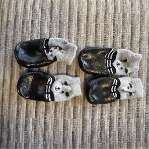 Puppy Black and Gray Shoes